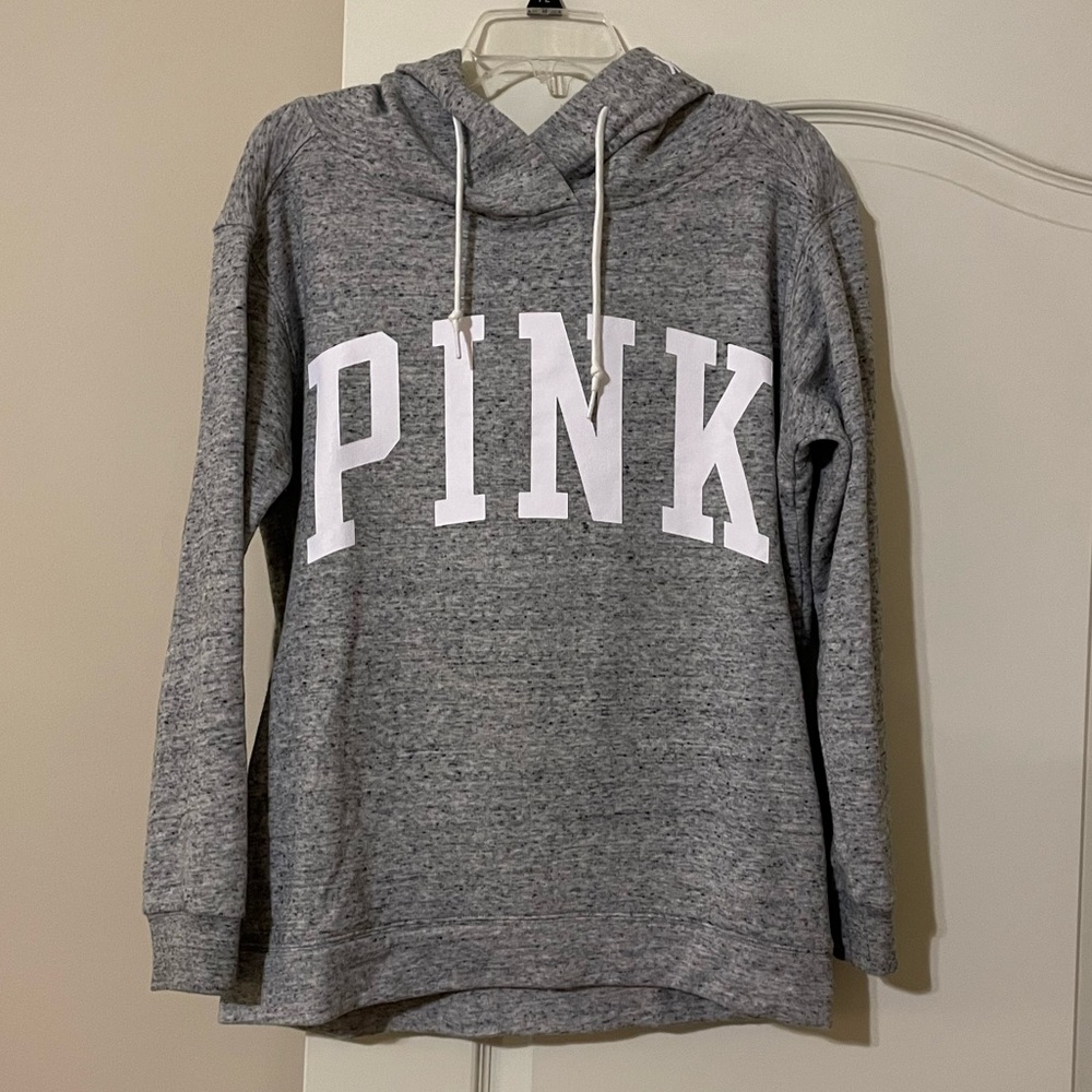 Victoria’s Secret Pink Pullover Hoodie Gray Size Small